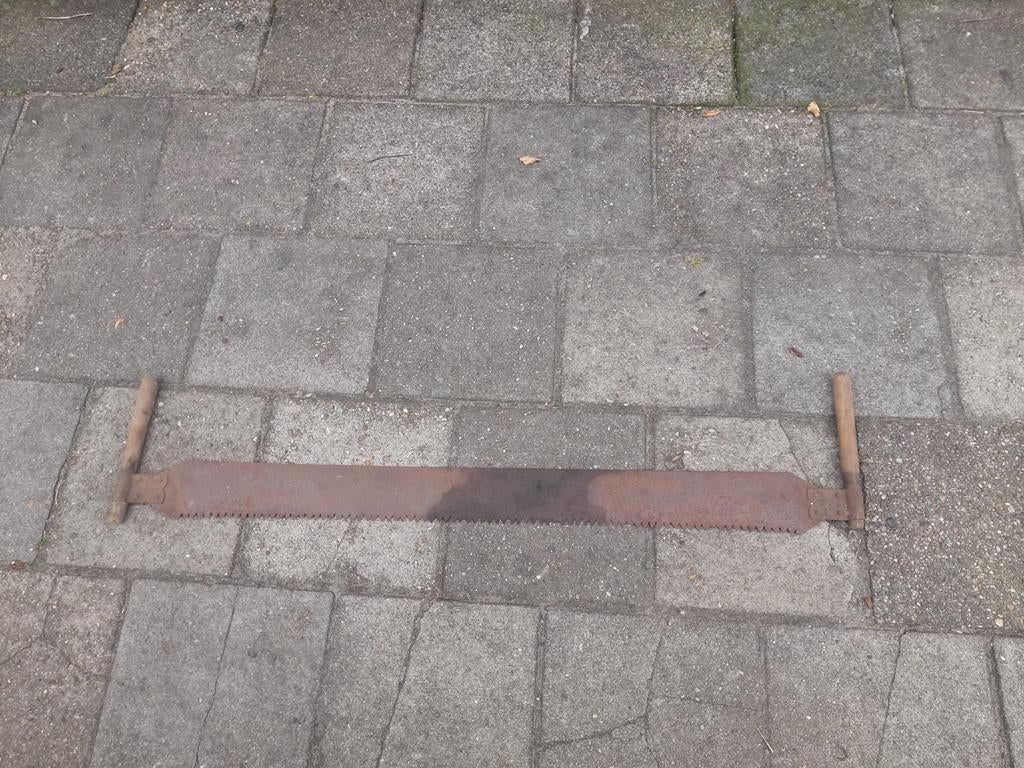 Oude trekzaag - Antieke handzaag voor houtbewerking, Ophalen