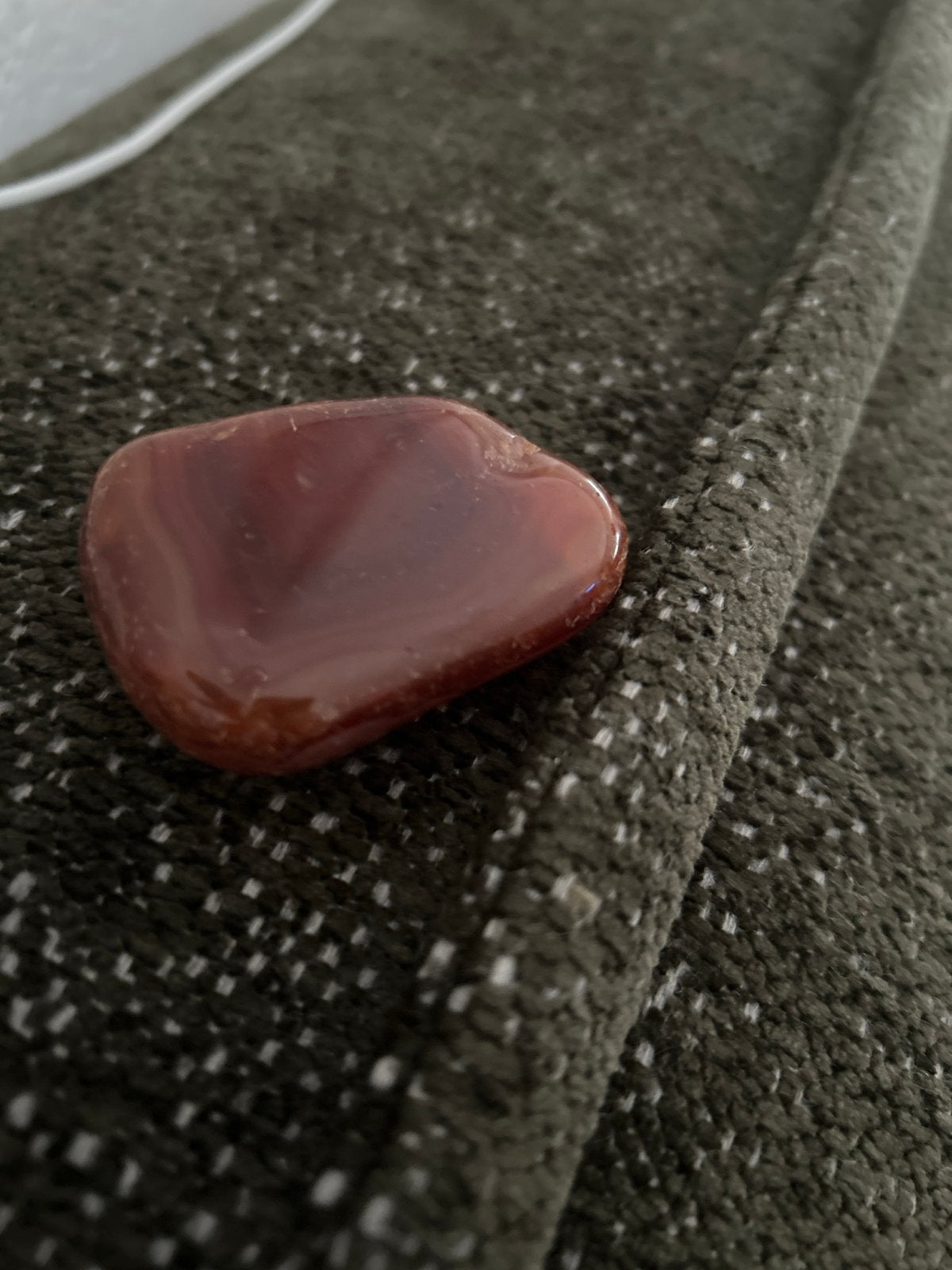 Mooie gepolijste carneool edelsteen, Sieraden, Tassen en Uiterlijk, Edelstenen, Ophalen of Verzenden, Zo goed als nieuw