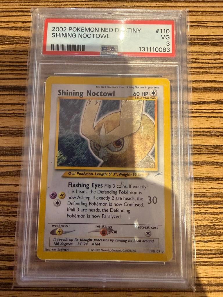 Pokemon Shining Noctowl 110 psa 3, Ophalen, Zo goed als nieuw