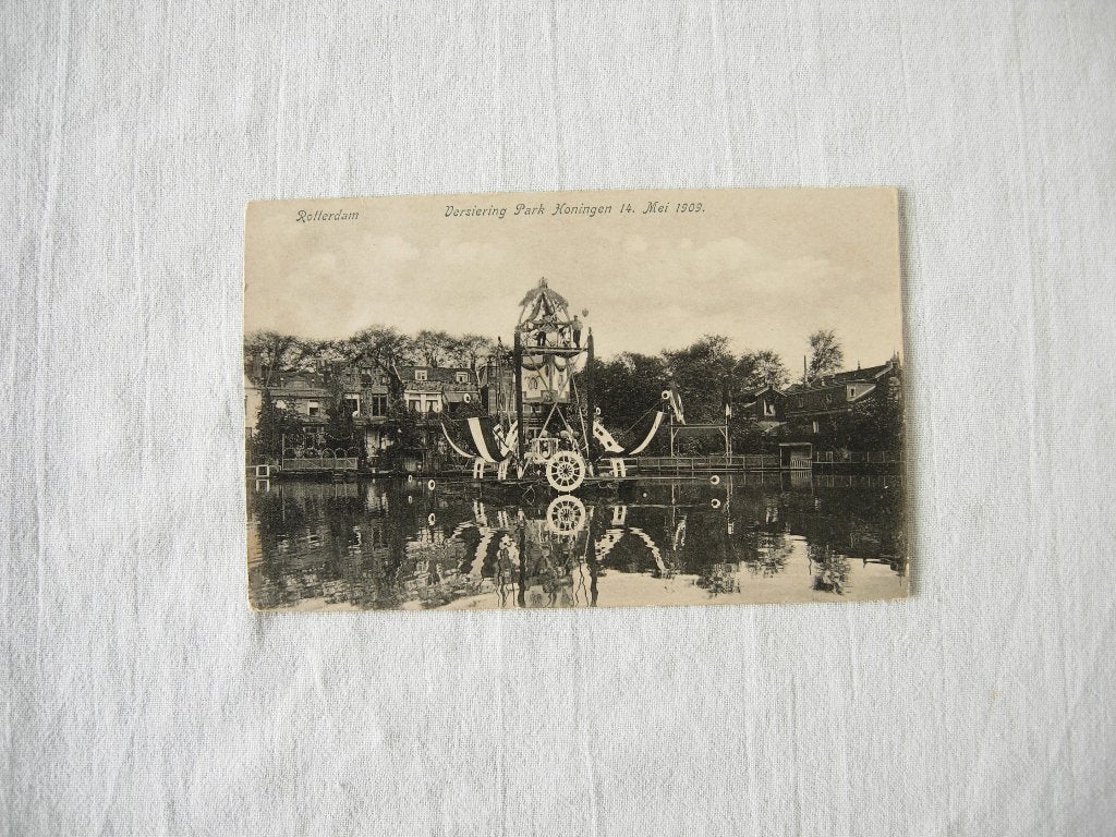 Ansichtkaart Rotterdam Versiering Park Koningen 14 Mei 1909, Verzenden, Voor 1920, Ongelopen, Zuid-Holland