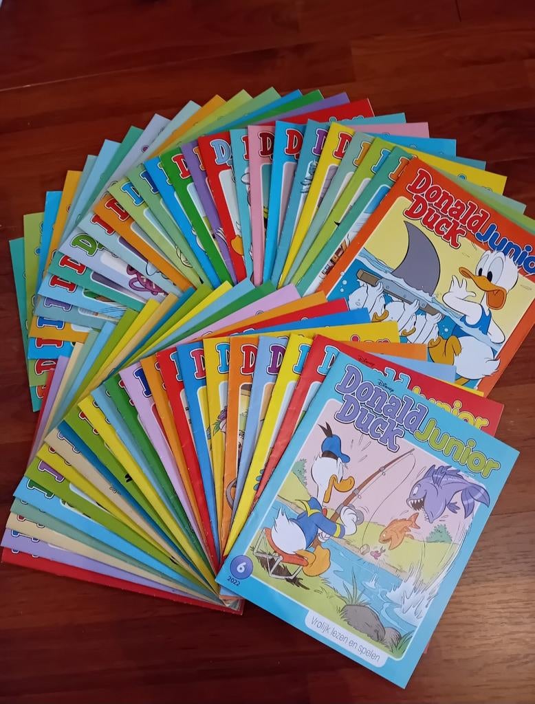 52 donald duck junior andere aantallen mogelijk!, Complete serie of reeks, Ophalen of Verzenden, Gelezen, Donald Duck