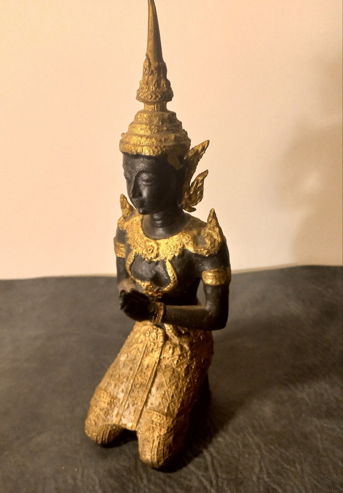 Tempelwachter brons 19 cm, Ophalen of Verzenden