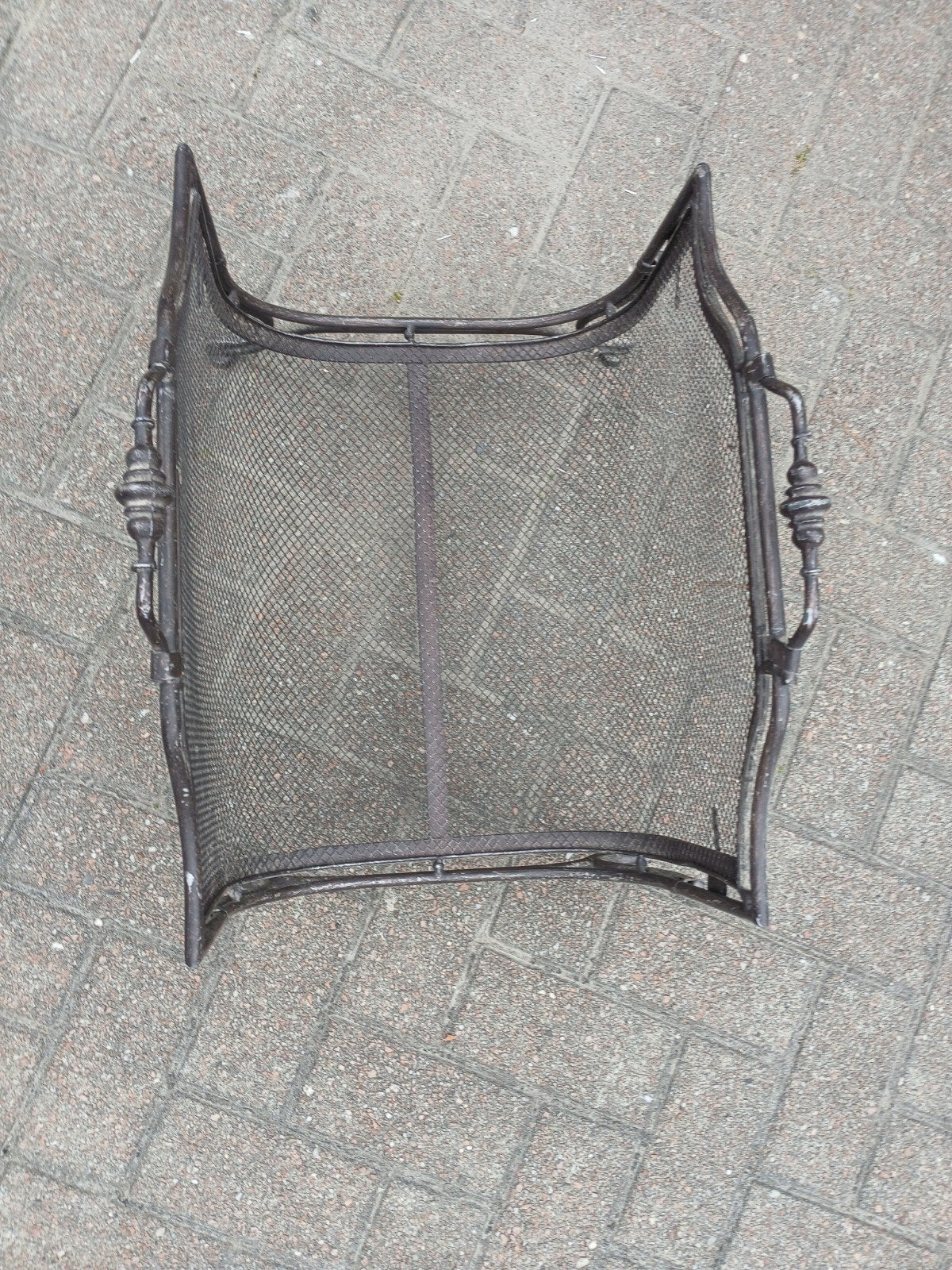 Metalen Openhaard Houder voor Houtblokken - Vintage Stijl, Ophalen, Gebruikt, Zwart, Metaal