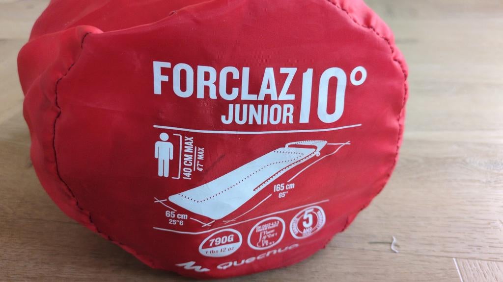 Forclaz 10 Junior slaapzak - Quechua, Ophalen of Verzenden, Gebruikt