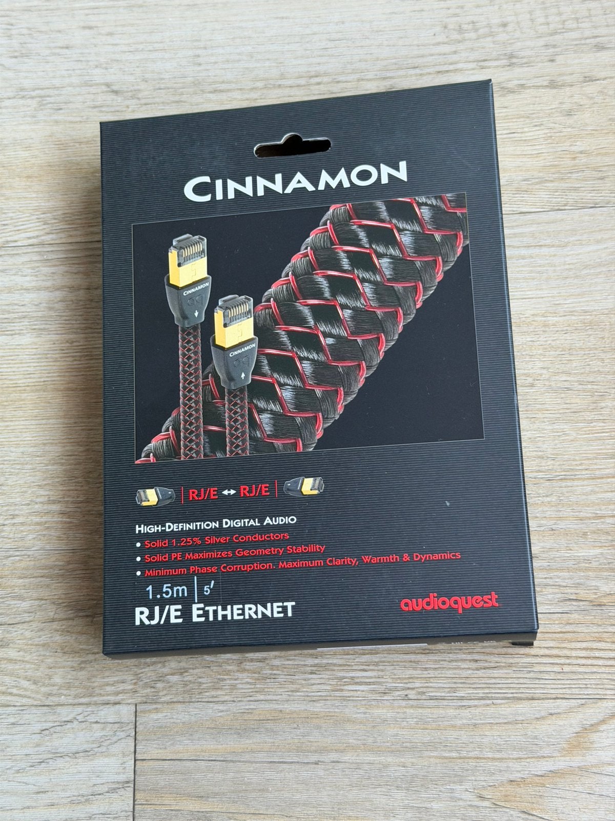 Audioquest Cinnamon ethernet 1.5m, Ophalen of Verzenden, Zo goed als nieuw
