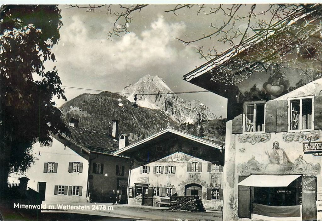 701-395-023 Mittenwald Wetterstein, Ophalen of Verzenden, Voor 1920, Duitsland