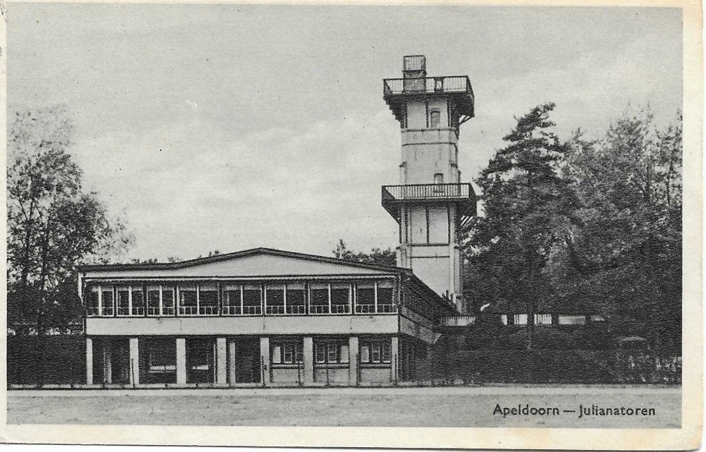 Apeldoorn- -Julianatoren., Verzenden, 1940 tot 1960, Gelopen, Gelderland
