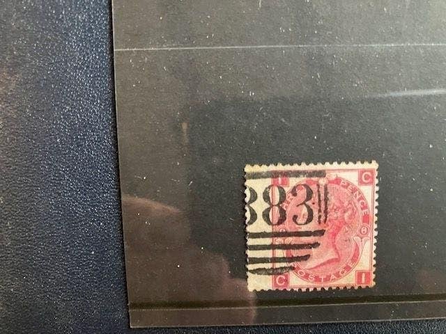 GB 1867-80 3d Rose Plate 8, Verzenden, Gestempeld