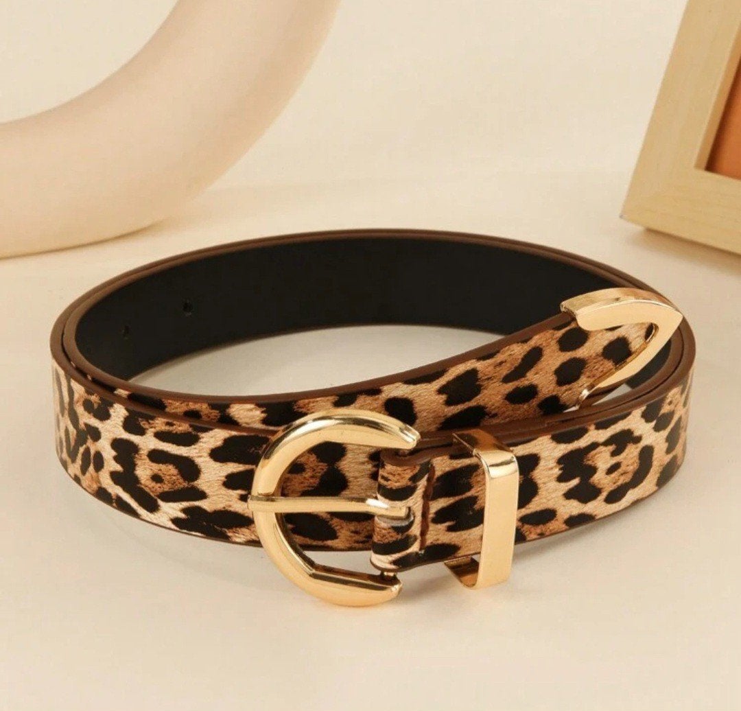 Nieuwe panter Print Riem - Stijlvolle, Ophalen, Overige kleuren, Nieuw, Heupriem