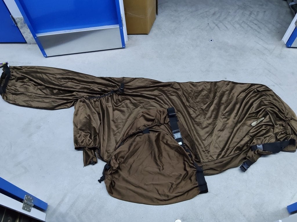 Eczeemdeken Equitheme bruin 190 cm, Dieren en Toebehoren, Ophalen of Verzenden, Nieuw, Eczeemdeken
