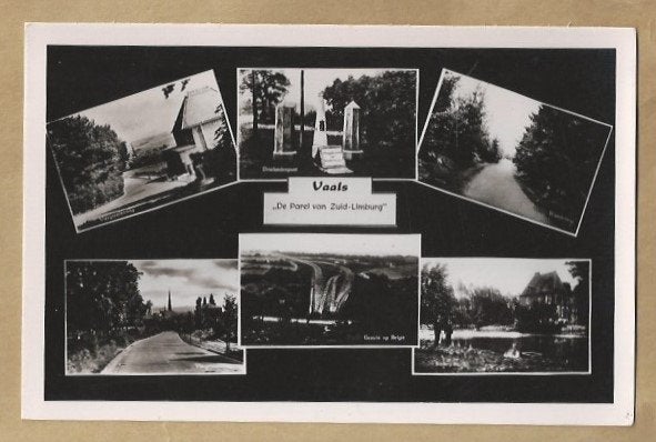 Oude ansichtkaart Vaals, "De Parel van Zuid-Limburg", Verzamelen, Ophalen of Verzenden, Voor 1920, Gelopen, Limburg