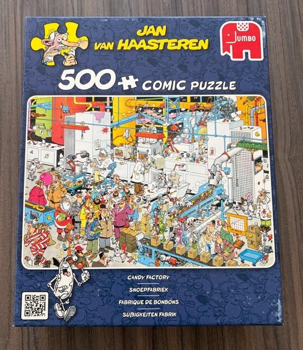 Jan van Haasteren - Snoepfabriek - 500 stukjes, Hobby en Vrije tijd, Denksport en Puzzels, Ophalen of Verzenden, 500 t/m 1500 stukjes