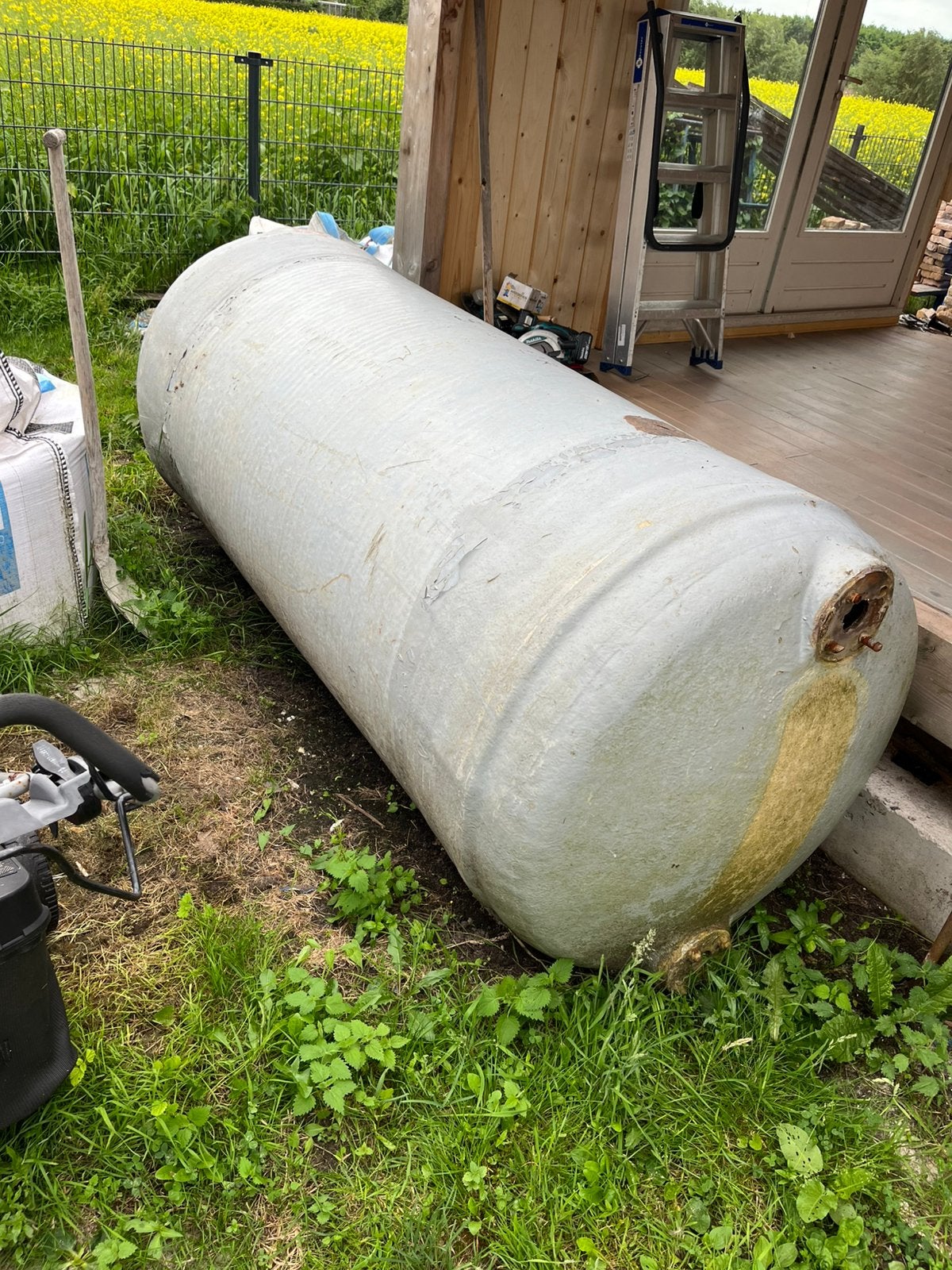 Polyester vat 1900 liter, Tuin en Terras, Regentonnen, Ophalen, Gebruikt