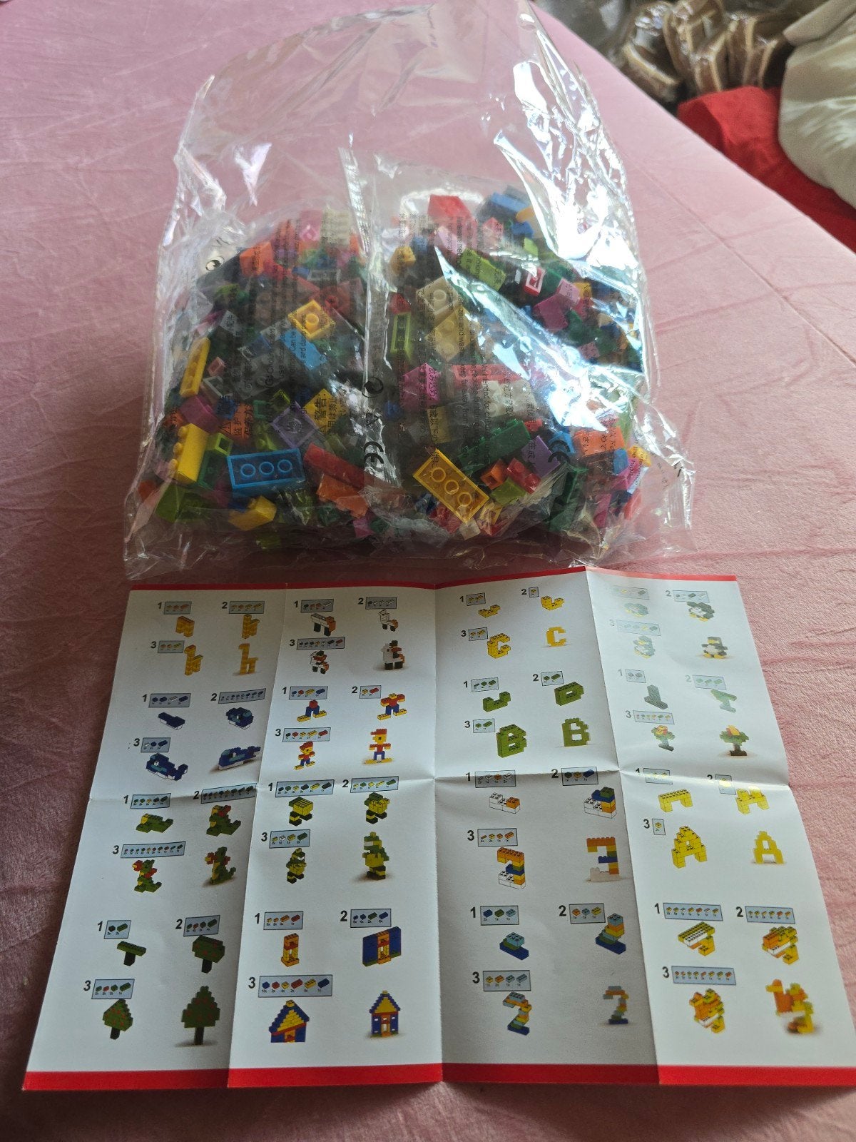 Bouwblokjes(nep Lego)set met handleiding - Diverse kleuren, Verzenden, Nieuw, Overige merken