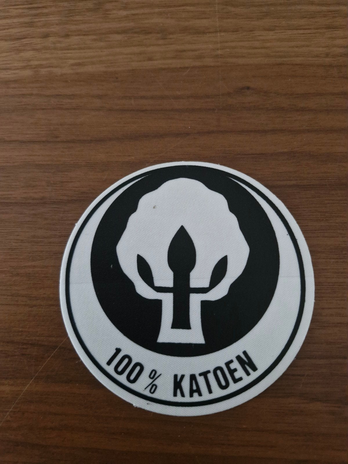 984 Sticker 100% Katoen - 10 cm doorsnede, Verzamelen, Ophalen of Verzenden, Nieuw