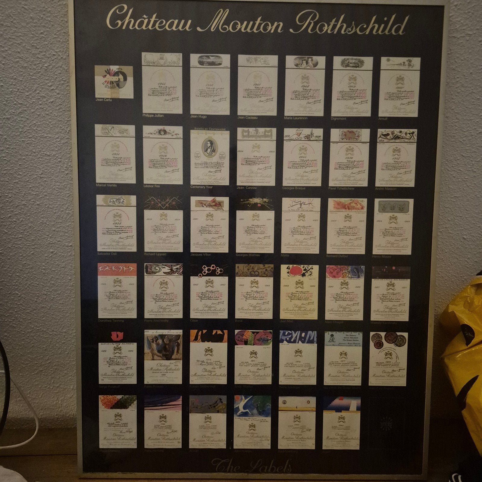 poster wijnlabels, Ophalen of Verzenden, Geschiedenis