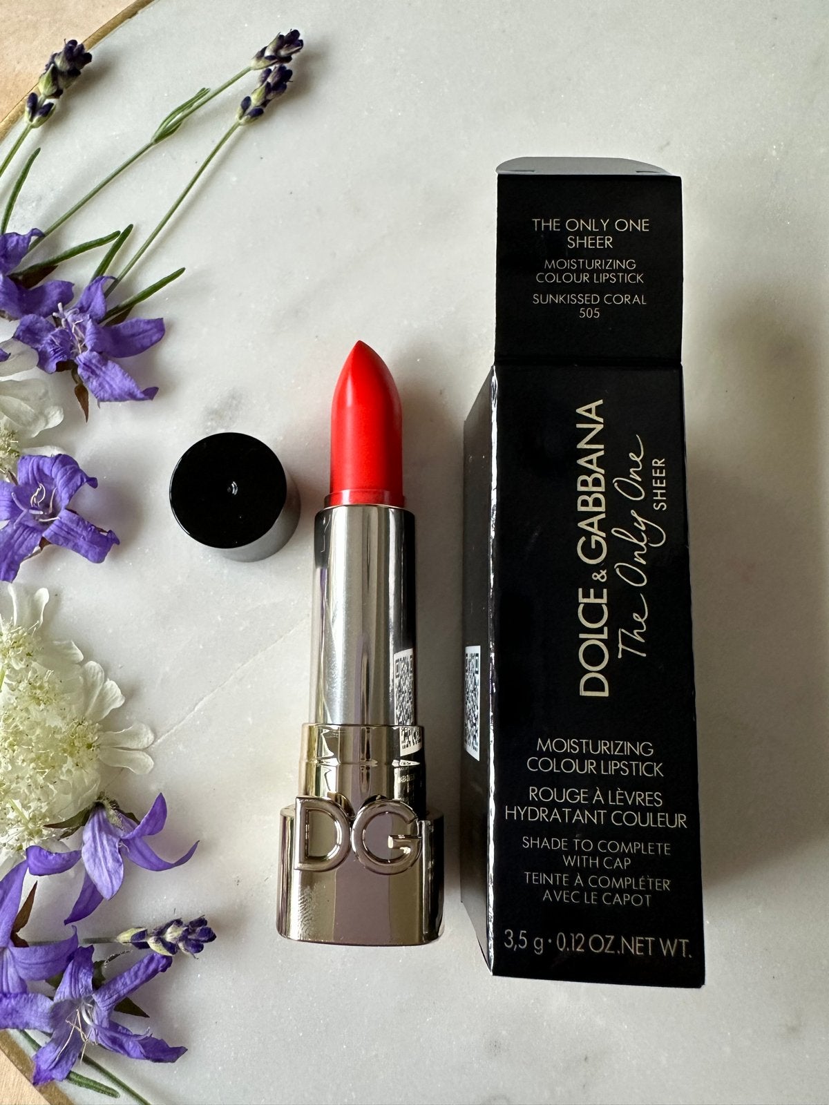 Dolce & Gabbana The Only One Sheer Lipstick Sunkissed Coral, Lippen, Nieuw, Oranje, Ophalen of Verzenden