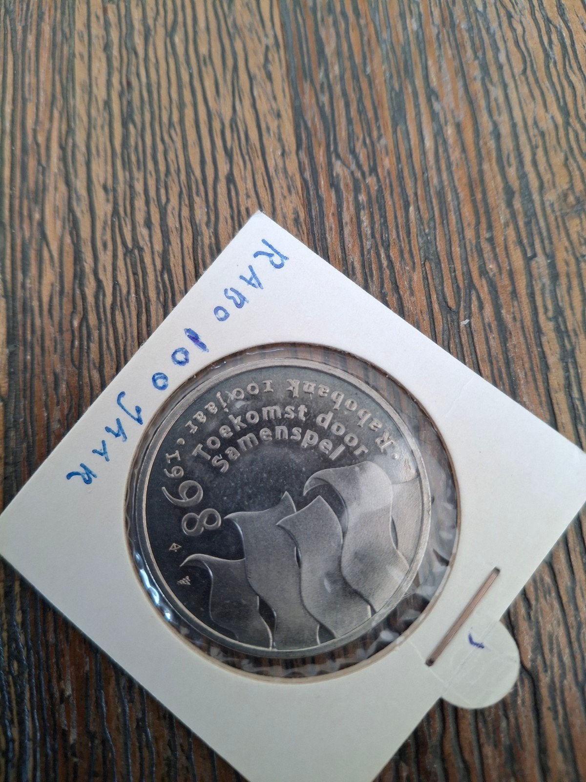 Herdenkingsmunt Rabobank 100 jaar (1998), Postzegels en Munten, Munten | Nederland, Ophalen of Verzenden, Koningin Beatrix, Overige waardes