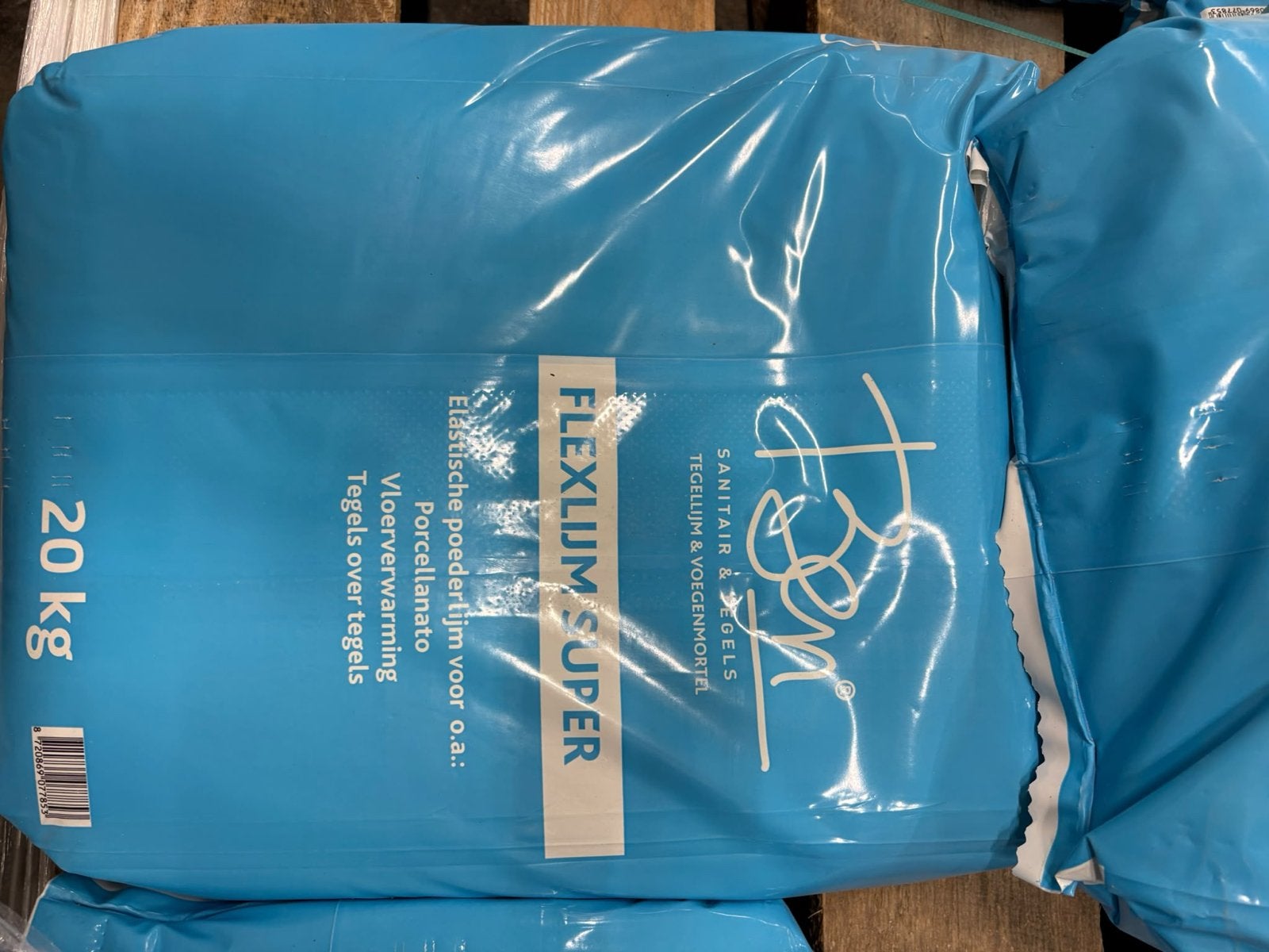 Ben Flexlijm super Tegellijm & Voegmortel 20 kg, Doe-het-zelf en Verbouw, Ophalen, Overige typen, Nieuw, Minder dan 20 cm