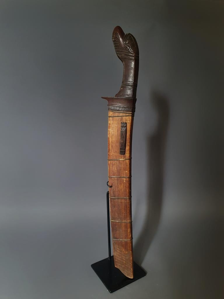 Grote Tjikiroe Sabel Indonesie KNIL Java Sumatra no kris, Antiek en Kunst, Kunst | Niet-Westerse kunst, Ophalen of Verzenden