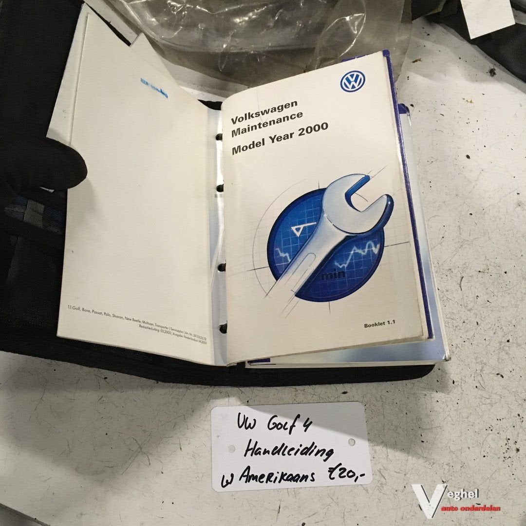 Vw Golf 4 Instructieboekje Amerikaans, Ophalen of Verzenden