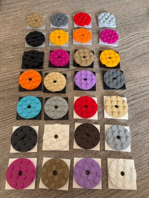 lego 4x4 draaischijven onder en bovenkant (zie foto), Ophalen of Verzenden, Nieuw, Accessoire, Lego