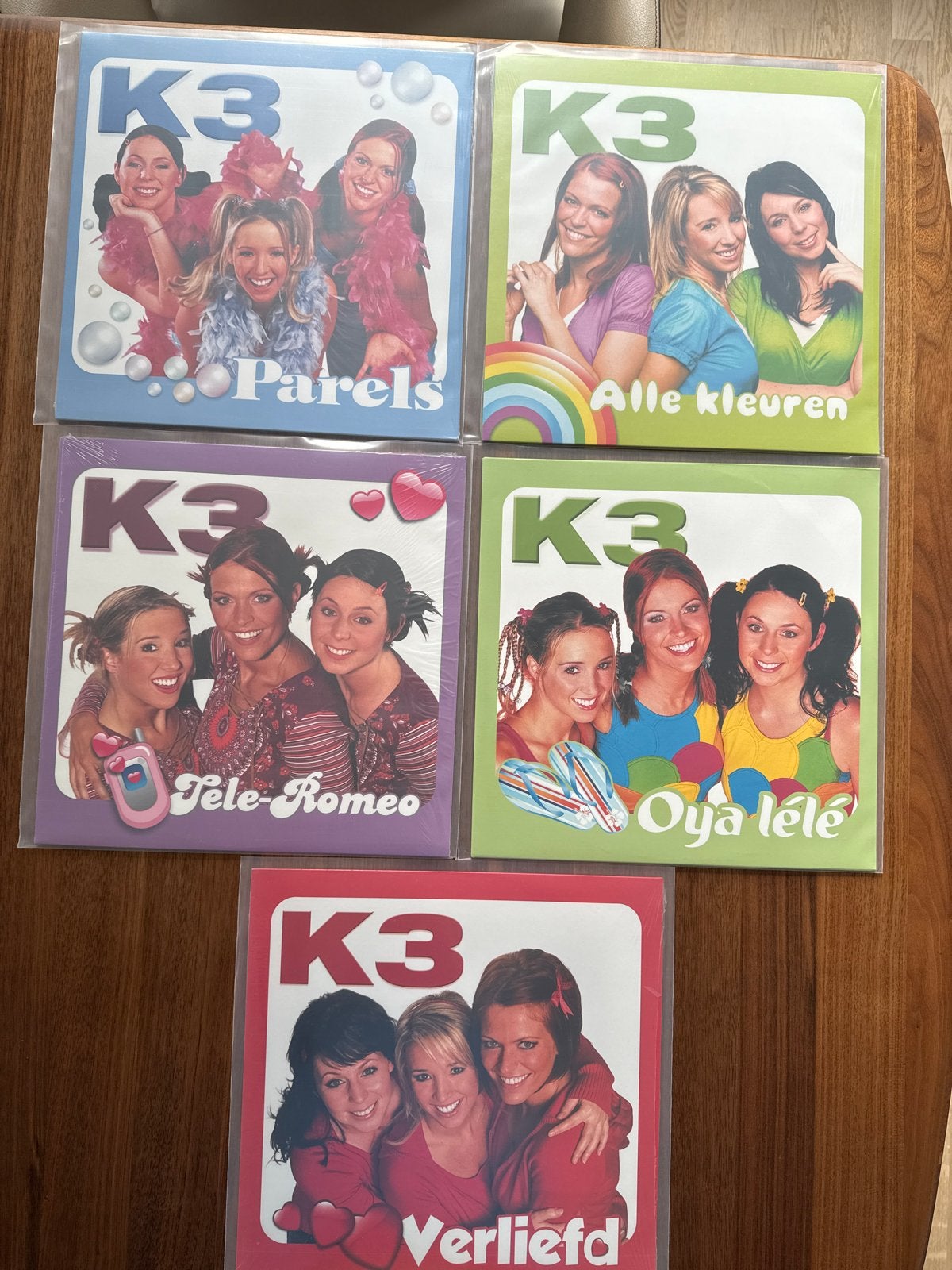K3 Vinyl: 5x (toptoestand, nieuw, gekleurd, gesealed), Verzenden, Nieuw in verpakking, Overige formaten