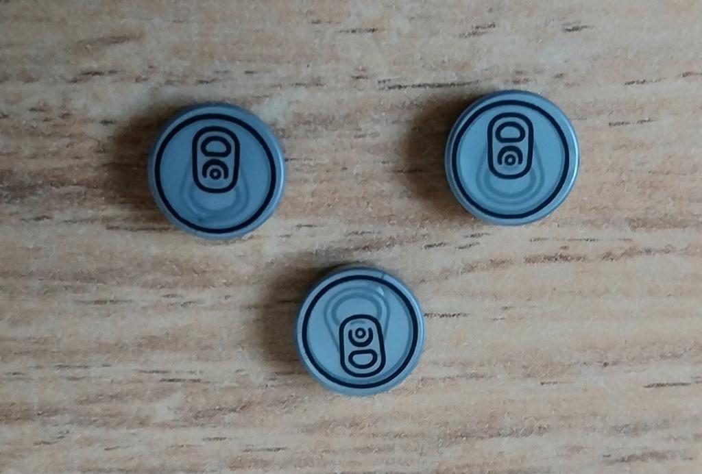 lego bovenaanzicht blikje 1x1 tegel opdruk nieuw🆕️, Ophalen of Verzenden, Nieuw