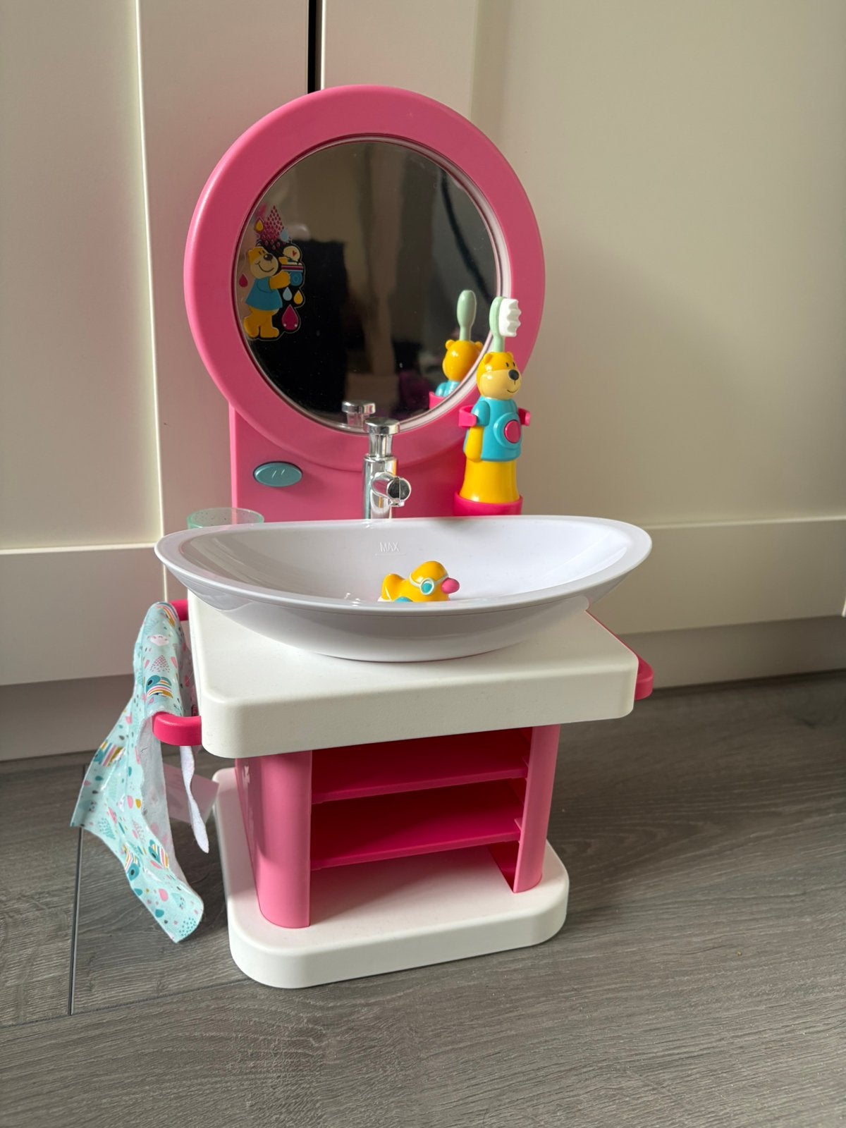 Baby born wasbak, Ophalen, Zo goed als nieuw, Babypop