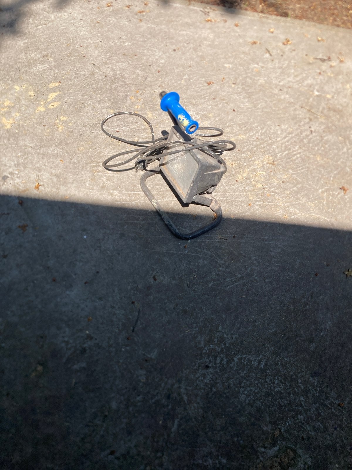 Bouwlamp met statief en handvat, Doe-het-zelf en Verbouw, Bouwverlichting, Gebruikt, Minder dan 50 watt, Met statief, Ophalen of Verzenden
