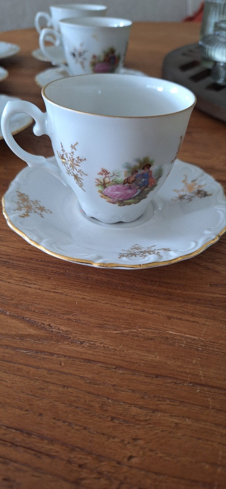 Set van 6 vintage Winterling Western Germany kop en schotels, Ophalen of Verzenden