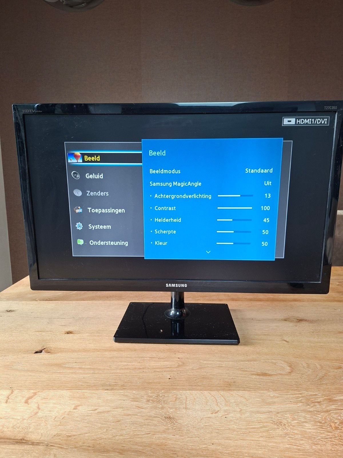 Samsung T27C350EW Monitor/TV met afstandsbediening, Ophalen, Gebruikt, LCD, Samsung