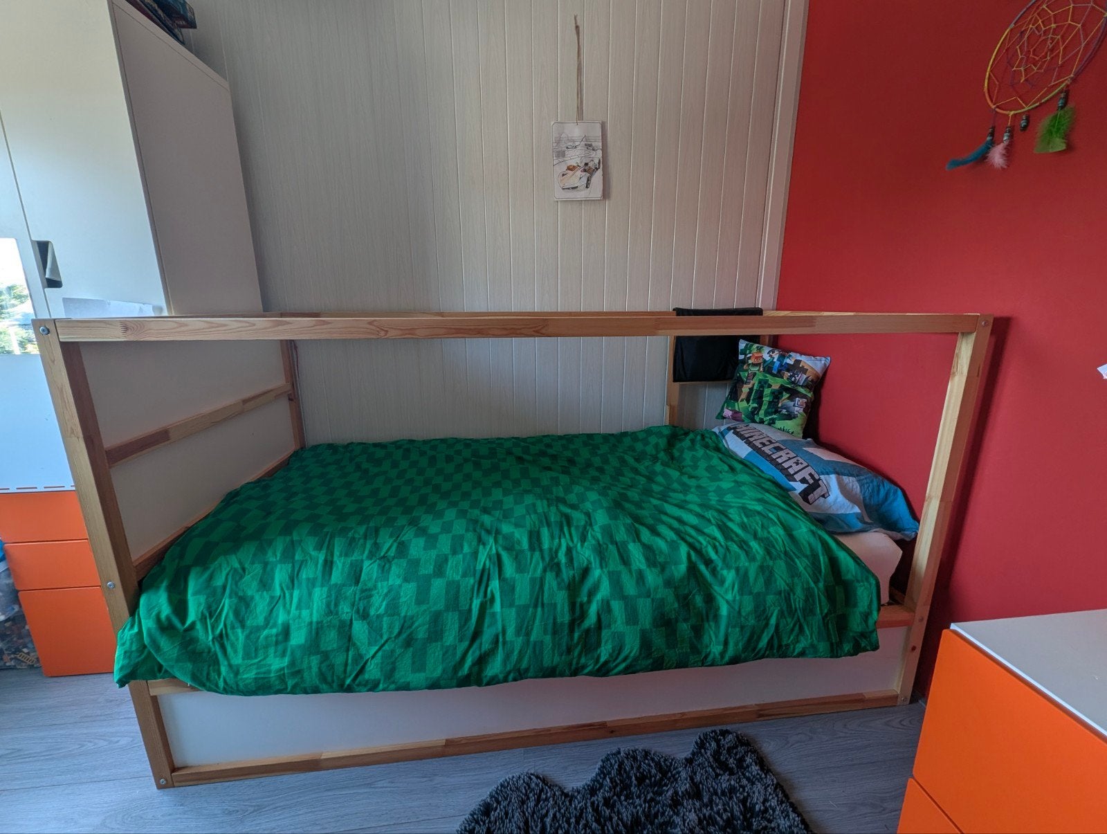 IKEA Kura omkeerbed, Huis en Inrichting, Ophalen, 90 cm, Eenpersoons, Minder dan 160 cm