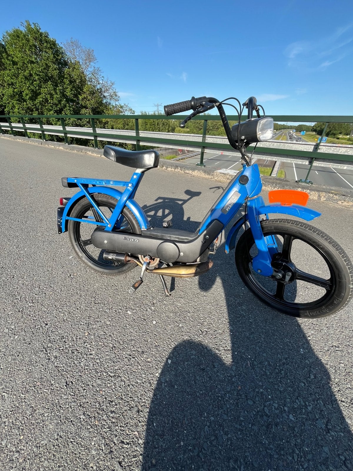 Vespa ciao piaggo - Blauwe kleur -, Fietsen en Brommers, Ophalen, 65 cc, Zo goed als nieuw, Maximaal 45 km/u