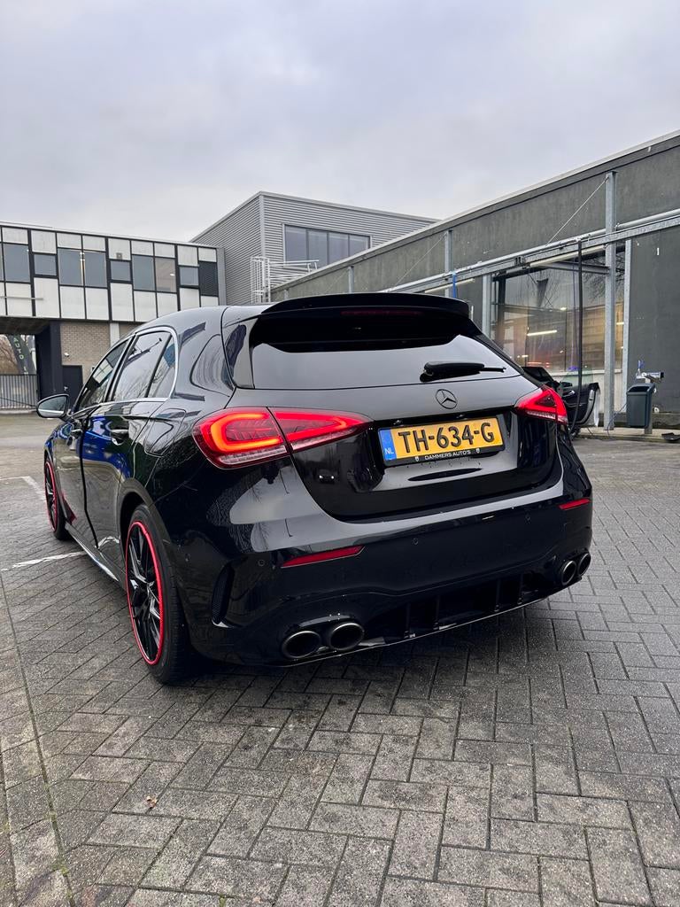 Mercedes-Benz A-Klasse A 200 163pk AMG 7G-DCT 2018 Zwart, 4 cilinders, Origineel Nederlands, 75 €/maand, Particulier