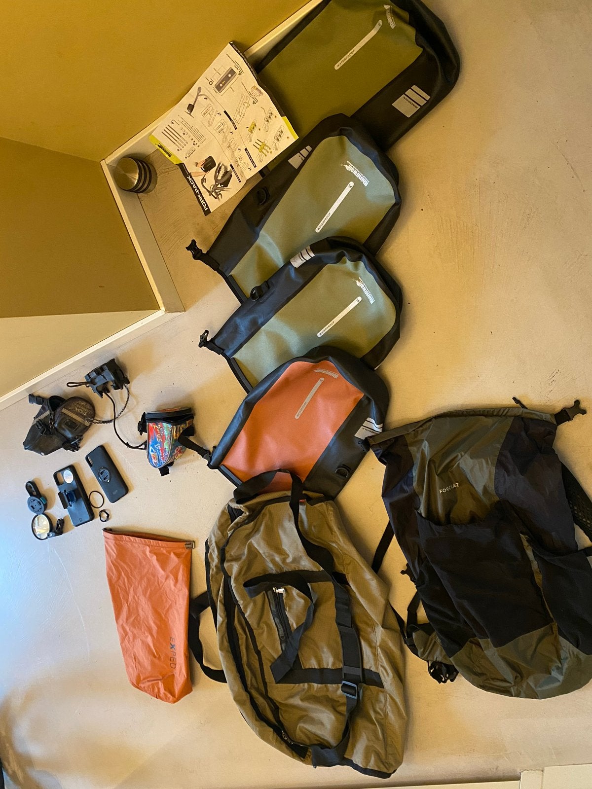 Complete bike packing set met veel extra’s, Verzenden, Zo goed als nieuw
