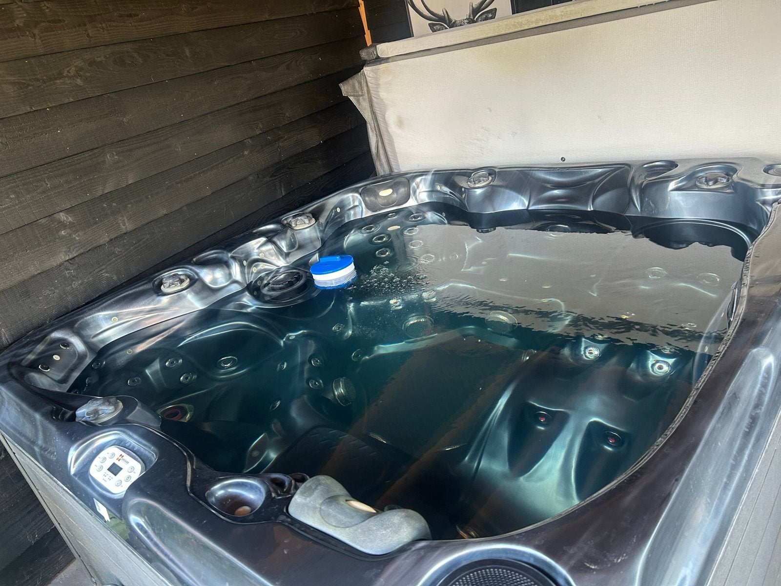 Passion Spa Solace - Luxe Jacuzzi voor 5 personen, Ophalen, Gebruikt, 200 tot 300 cm, Vierkant