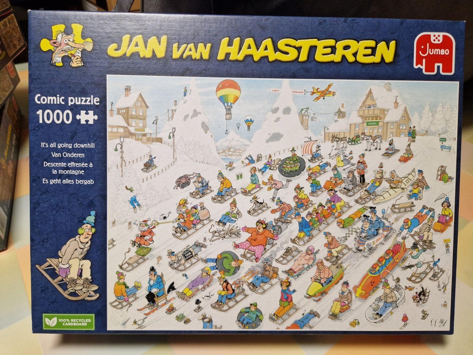 Jan van Haasteren,  1000 stukjes, compleet, Ophalen of Verzenden, 500 t/m 1500 stukjes, Zo goed als nieuw