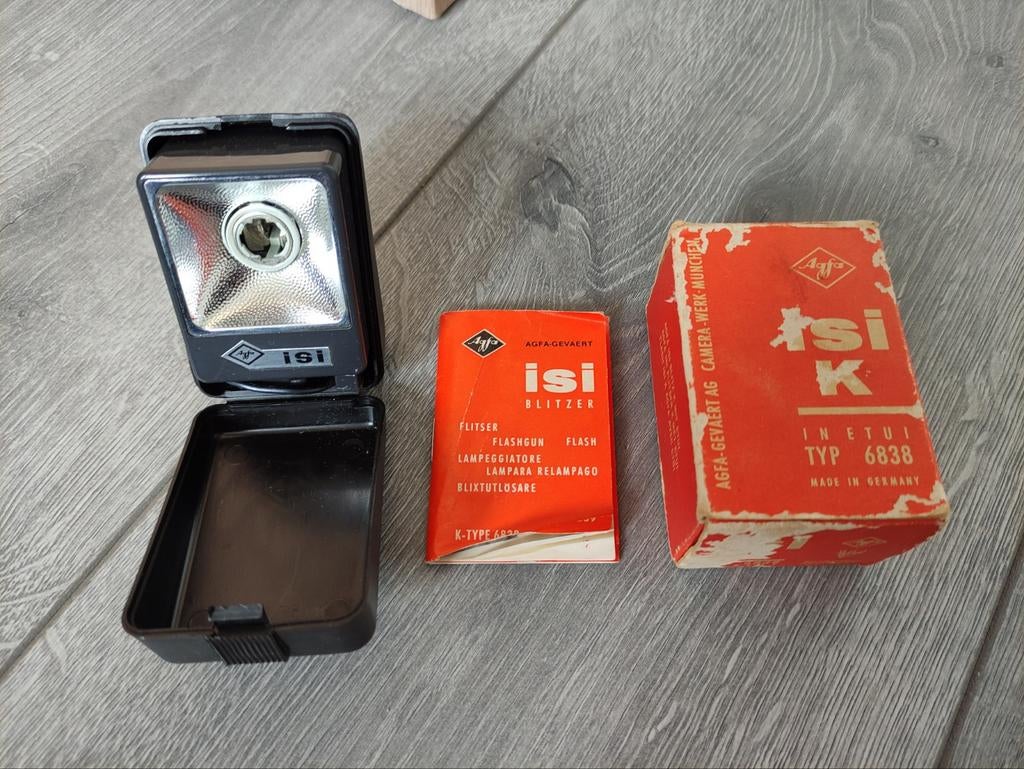 Agfa isi k typ 6838 flitser in doos, Ophalen of Verzenden, Overige merken