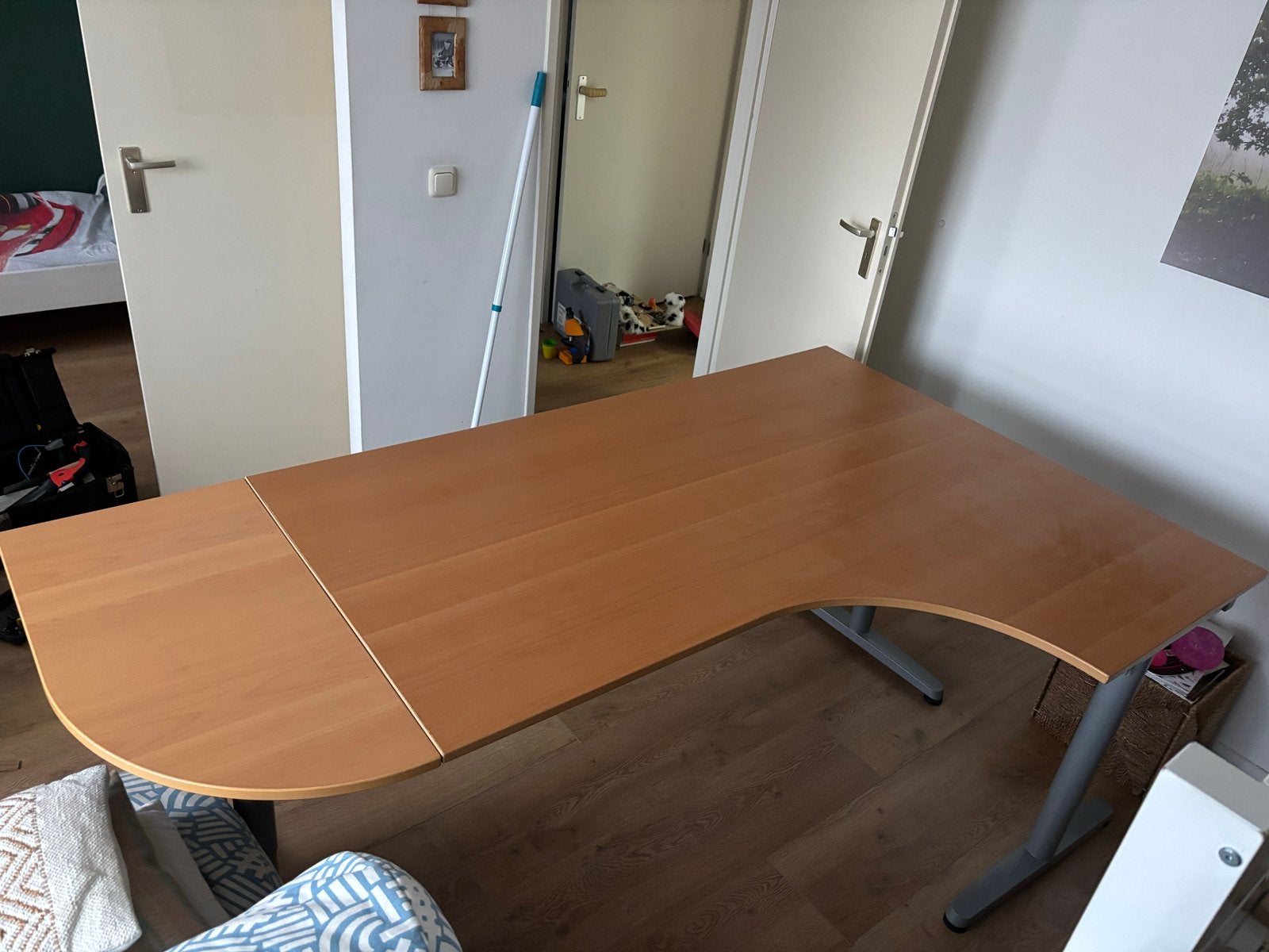 IKEA Galant Hoekbureau - Gebruikt, in nette staat, Ophalen, Gebruikt, Hout, Hoekbureau