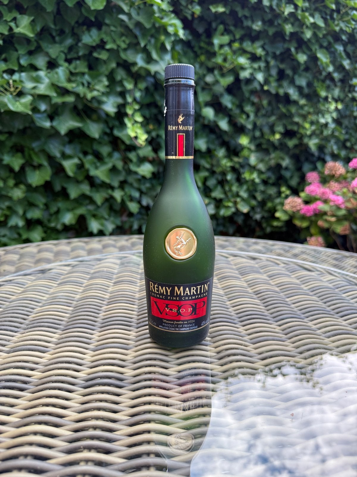 Lege Rémy Martin fles | VSOP | leuk als decoratie, Groen, Gebruikt, Overige stijlen, Ophalen of Verzenden