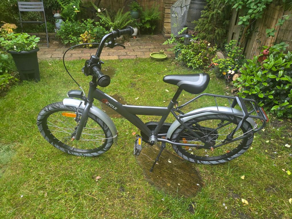 2Cycle Jongensfiets Grijs 20 inch - Zo goed als nieuw, Minder dan 49 cm, Ophalen, Zo goed als nieuw, Overige merken