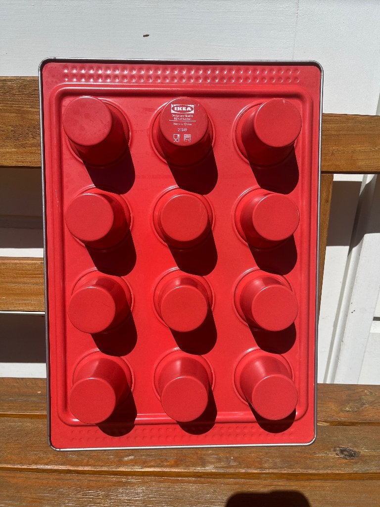 Vintage Ikea drömmar muffinbakvorm | bakvorm muffin rood, Ophalen of Verzenden, Cupcakes, Bakvorm