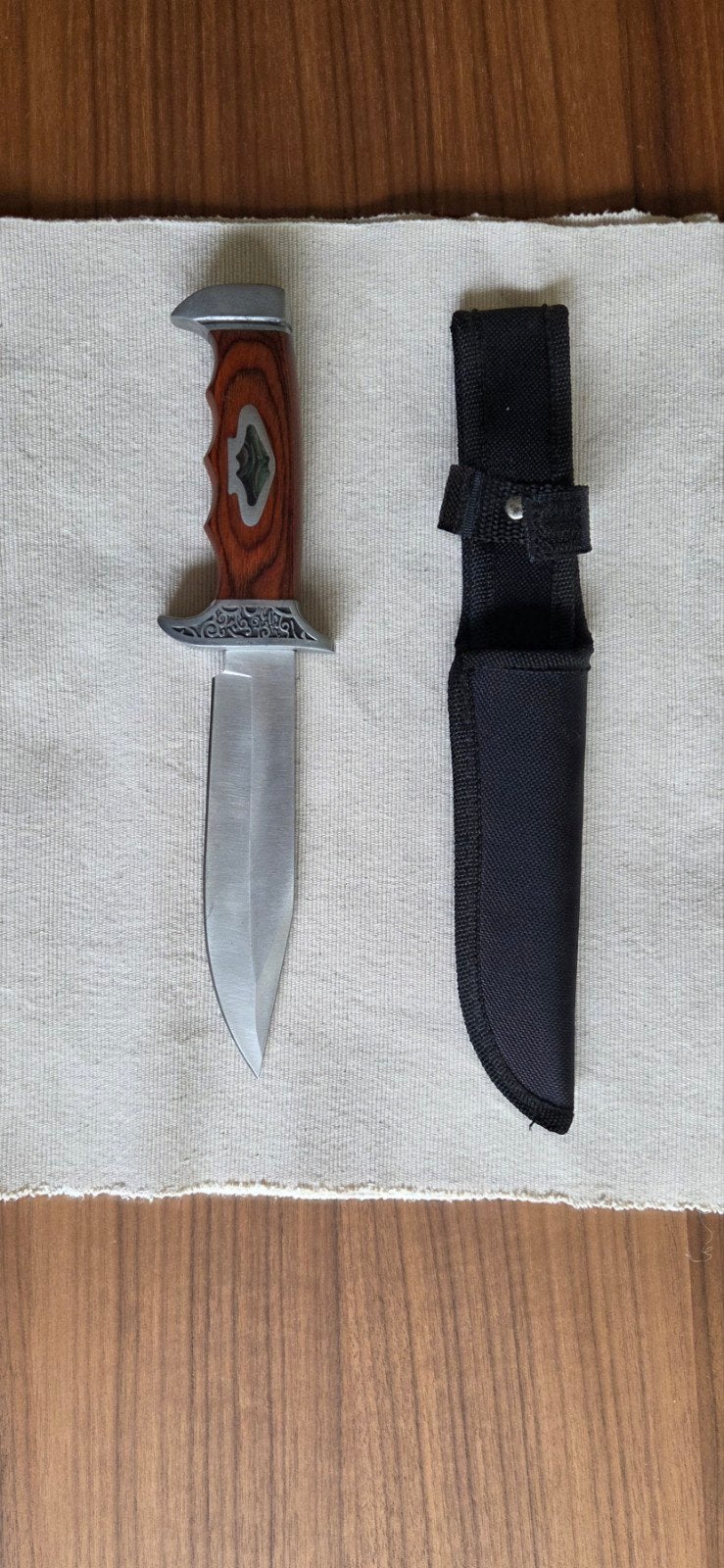 Mes met vast lemmet - Stainless Steel, Ophalen of Verzenden, Zo goed als nieuw