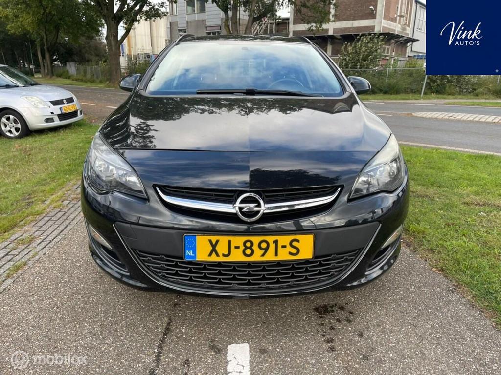 Opel Astra Sports Tourer 1.4 Turbo Edition | AUTOMAAT, Auto's, Stof, Gebruikt, 4 cilinders, Zwart