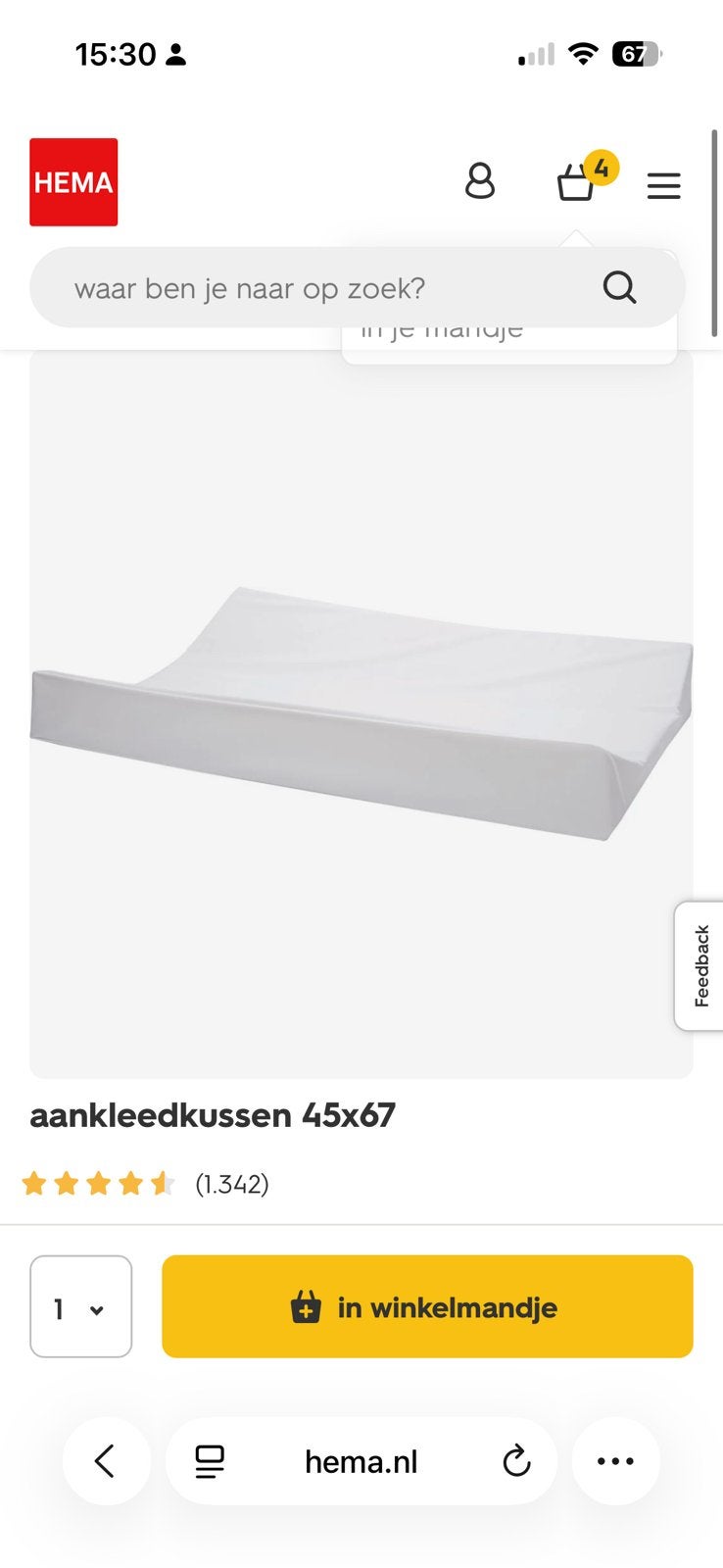 2 aankleedkussens, Kinderen en Baby's, Ophalen, Overige typen
