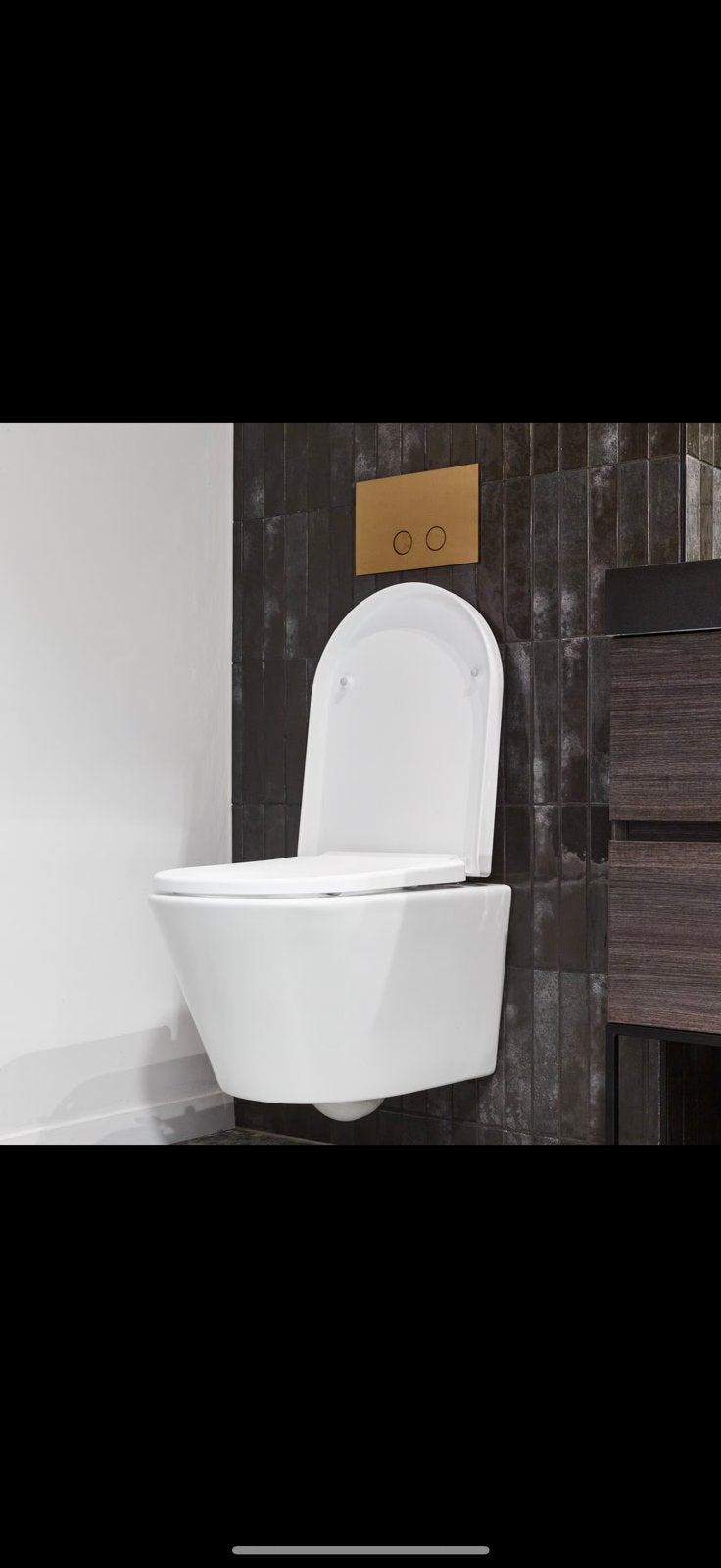 Bedieningspaneel Perola x2o Brushed Rosegold drukpaneel, Ophalen of Verzenden, Zo goed als nieuw, Rvs, Toilet