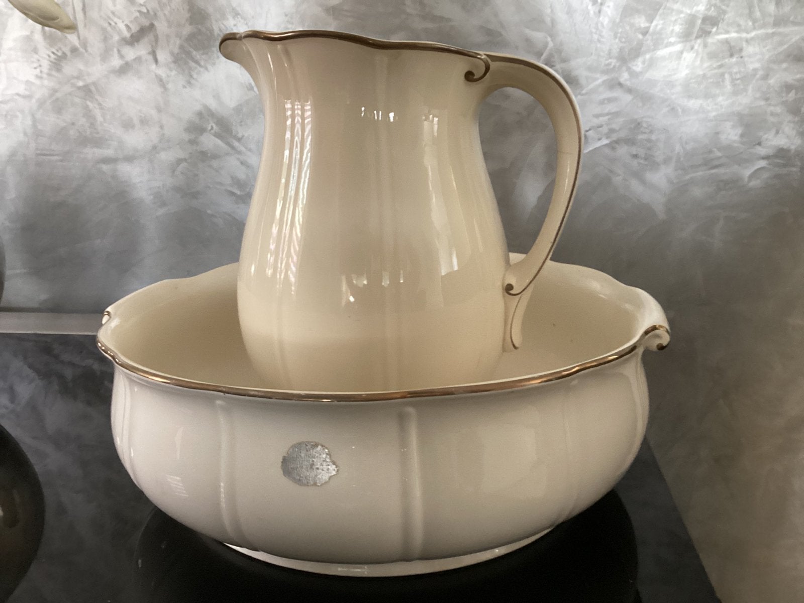 Vintage lampetstel. Villeroy & Boch, Antiek en Kunst, Ophalen of Verzenden
