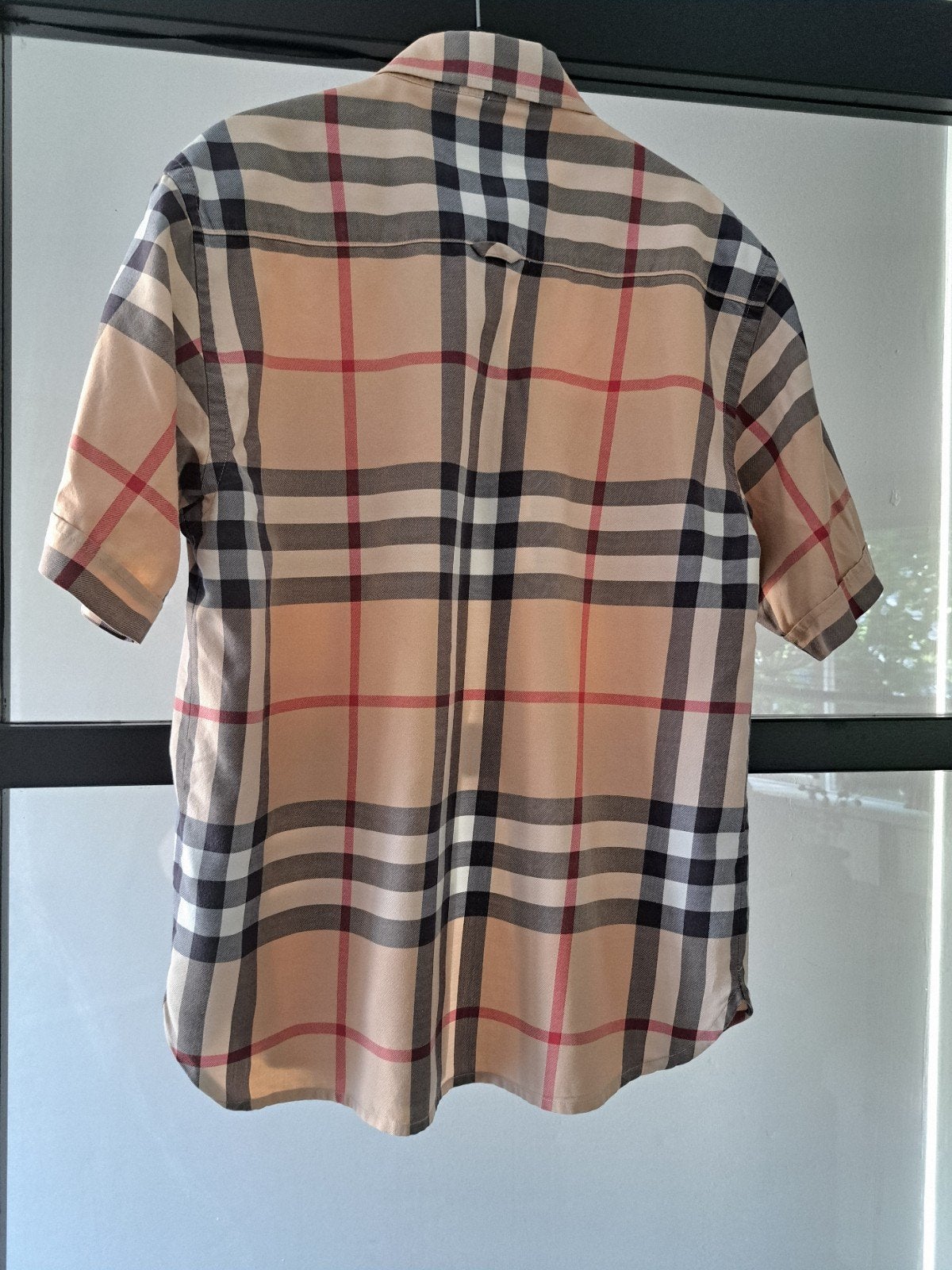 Burberry London geruit overhemd - XL, Kleding | Heren, Burberry London, Beige, Ophalen of Verzenden, Zo goed als nieuw