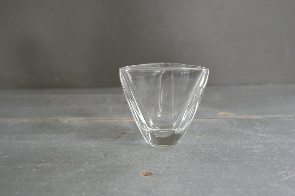 Vintage Val Saint Lambert glas Peter Muller Munk Tricorne, Verzenden